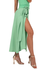 Load image into Gallery viewer, Textured Crepe Wrap Dance Skirt