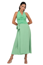 Load image into Gallery viewer, Textured Crepe Wrap Dance Skirt