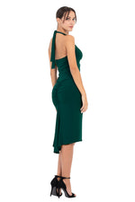 Load image into Gallery viewer, Tie Halter Neck Fishtail Tango Dress
