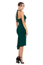 Load image into Gallery viewer, Tie Halter Neck Fishtail Tango Dress