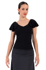 Load image into Gallery viewer, Tango Top With Ruffled Sleeves