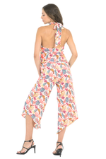 Load image into Gallery viewer, Tropical Pastel Asymmetric Cropped Pants