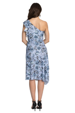 Load image into Gallery viewer, Twilight Blossom One-Shoulder Tango Dress (S)