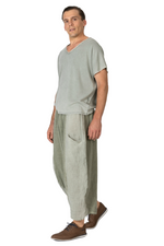 Load image into Gallery viewer, Two-Toned Linen Blend Balloon Pants