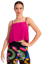 Load image into Gallery viewer, Two Layer Loose Viscose Top With Spaghetti Straps