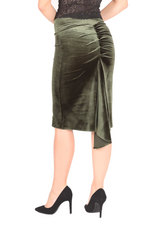 Load image into Gallery viewer, Velvet Fishtail Tango Skirt