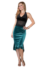 Load image into Gallery viewer, Velvet Mermaid Tango Skirt