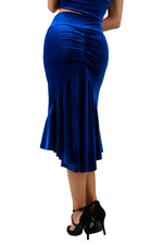 Load image into Gallery viewer, Velvet Mermaid Tango Skirt (L) (Black Velvet)