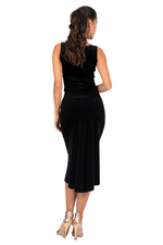 Load image into Gallery viewer, Velvet Tango Skirt With Center Back Slit