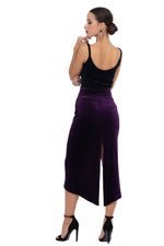 Load image into Gallery viewer, Velvet Top With Draped Neck And Straps
