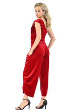 Load image into Gallery viewer, Velvet Cropped Barrel Pants