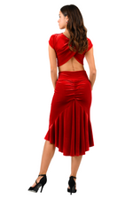 Load image into Gallery viewer, Velvet Mermaid Tango Skirt