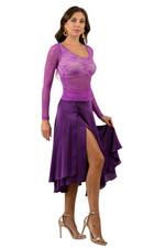 Load image into Gallery viewer, Violet Lace Long Sleeve Top