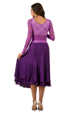Load image into Gallery viewer, Violet Lace Long Sleeve Top