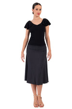 Load image into Gallery viewer, Polka Dot Flowing Skirt With Side Ruched Details