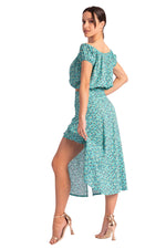 Load image into Gallery viewer, Waist Knot Veraman Floral Print Midi Skirt With Slits