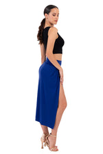 Load image into Gallery viewer, Wrap Tango Skirt With High Slit