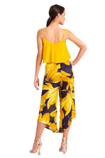 Load image into Gallery viewer, Yellow Loose Crop Top With Bust Lining