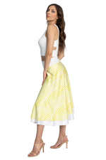 Load image into Gallery viewer, Zebra Print Two-layer Satin Dance Skirt