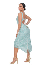 Load and play video in Gallery viewer, Lace Dress With Keyhole Tie Back