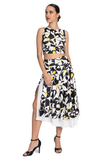 Load and play video in Gallery viewer, Daisy Print Two-layer Satin Dance Skirt