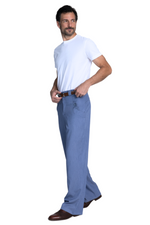 Load and play video in Gallery viewer, Stone Blue Men's Tango Pants With Button Pocket Details