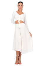 Load and play video in Gallery viewer, Floral Jacquard Two-layer Dance Skirt