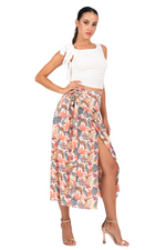 Load and play video in Gallery viewer, Tropical Pastel Wrap Dance Skirt