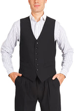 Load image into Gallery viewer, Men's Plain Black Tango Vest With Satin Back