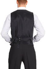 Load image into Gallery viewer, Men's Plain Black Tango Vest With Satin Back
