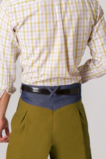 Load image into Gallery viewer, Olive Green Viscose Tango Pants With Front & Back Pleat (40,42)