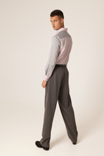 Load image into Gallery viewer, Gray Tango Pants With Three Pleats