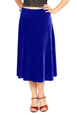 Load image into Gallery viewer, Velvet Flowing Skirt