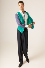 Load image into Gallery viewer, Checkered Linen Tango Vest