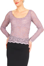 Load image into Gallery viewer, Dusty Lilac Lace Tango Top With Lining