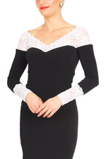Load image into Gallery viewer, Long Sleeved Top with Lace Details
