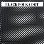 Load image into Gallery viewer, black polka dot viscose