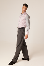 Load image into Gallery viewer, Gray Tango Pants With Three Pleats