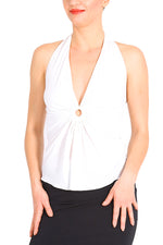 Load image into Gallery viewer, Halter-neck Tango Top With Ruched Details