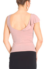 Load image into Gallery viewer, Nude Pink Jersey Tango Top with Ruffles