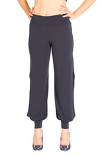 Load image into Gallery viewer, Gray Babucha Tango Pants with Slits