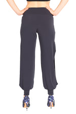 Load image into Gallery viewer, Gray Babucha Tango Pants with Slits
