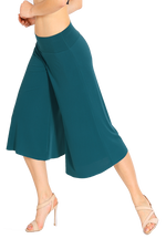 Load image into Gallery viewer, Petrol Blue Cropped Culottes
