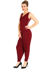 Load image into Gallery viewer, Modern harem style tango pants with wrap front - Burgundy
