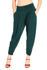 Load image into Gallery viewer, Harem Style Tango Pants with Pleated Front - Forest green
