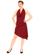 Load image into Gallery viewer, Burgundy Mini Dance Dress