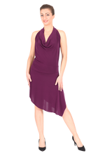 Load image into Gallery viewer, Eggplant Mini Dance Dress