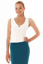 Load image into Gallery viewer, Off-white Tango Top with Crisscross Back