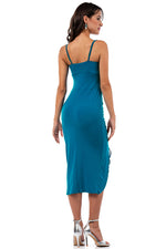 Load image into Gallery viewer, Bodycon Tango Dress With Adjustable Ruched Slit
