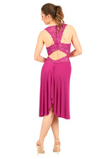 Load image into Gallery viewer, Argentine Tango Dress with Lace Details